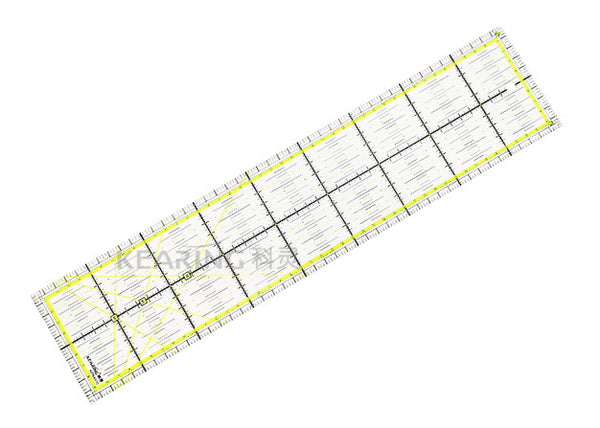 Acrylic ruler with a grid, length: 45 cm