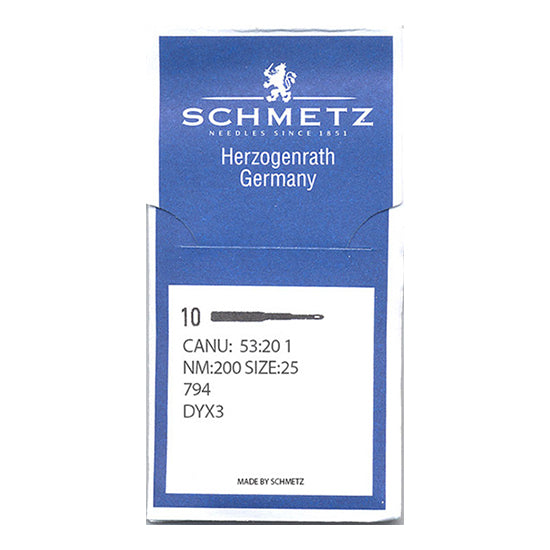 Schmetz Walking Foot Needles. 794 7x3 DYx3 200/25