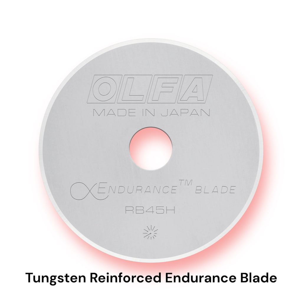 Olfa Rotary Cutter Tungsten ENDURANCE Replacement Blade 45mm - RB45H