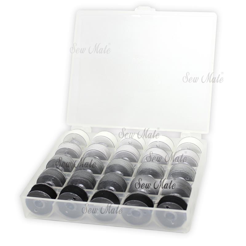 Pre-wound Domestic Bobbins Set with Case