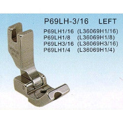 Left Piping Foot 1/4 3/16