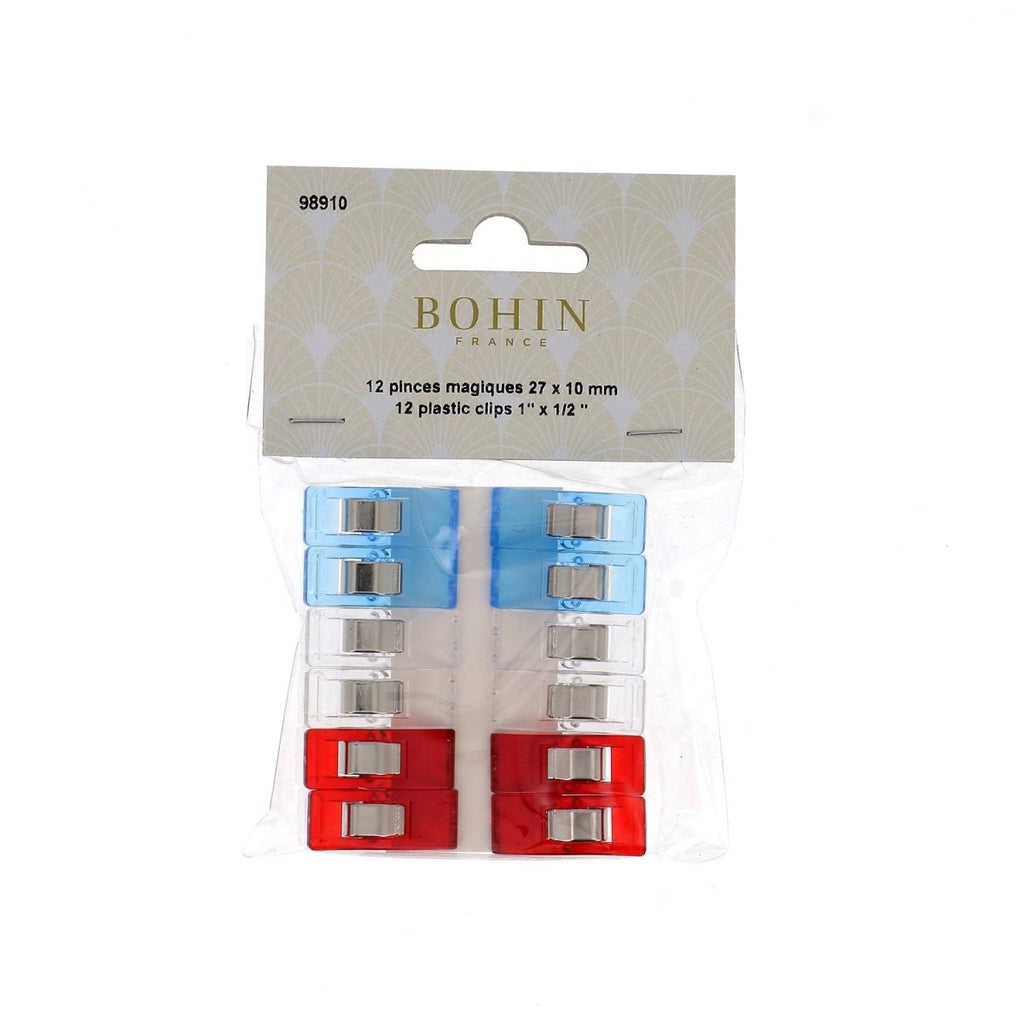 Bohin Wonder Sewing Clips - Pack of 12