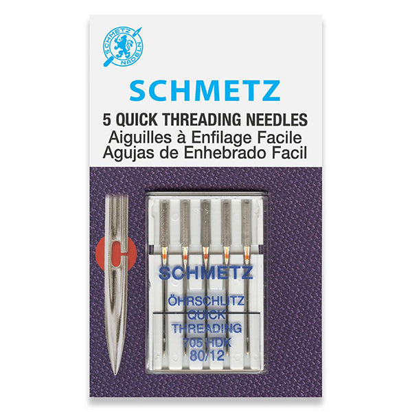 Schmetz Quick threading Sewing Needles 12/80