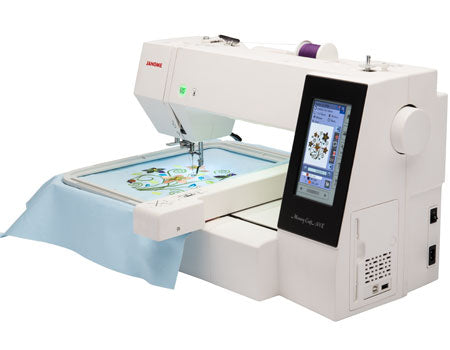 Janome Memory Craft 500E. Max area: 280x200mm