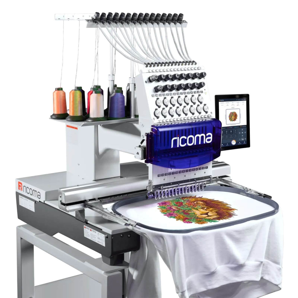 Ricoma Single Head Commercial Embroidery Machine - FREE INSTALL & TRAINING SESSION