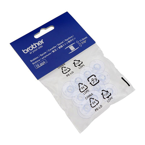 Brother Bobbins for Domestic Machine 11.5mm - 10 Pack. SFB XA5539-151