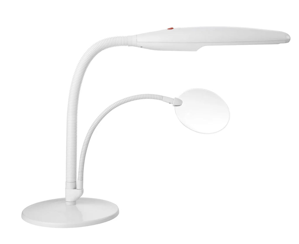 Daylight™LED Swan Table Lamp with Magnifier