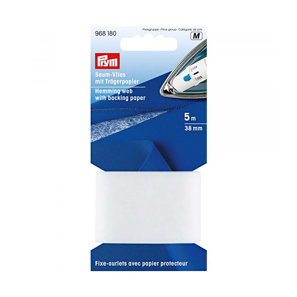 Prym Hemming Web with Backing Paper - 38mm White