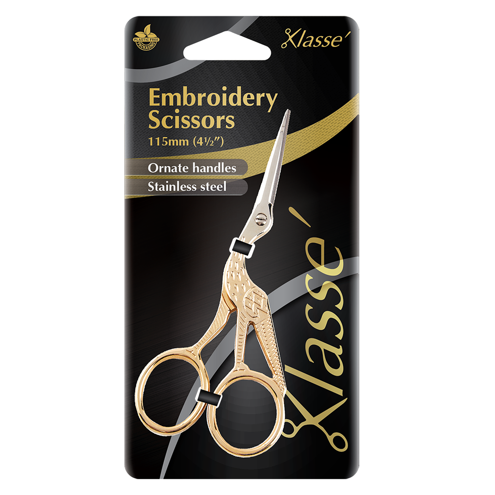 Klasse Stork Embroidery Scissors 4.5" (115mm)