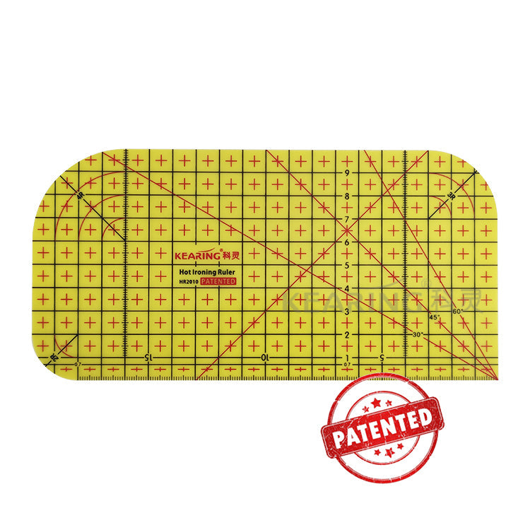 Hot Ironing Ruler by Kearing - 20 x 10cm