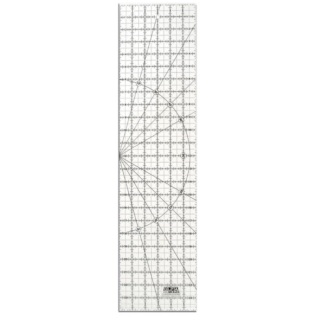 Olfa Quilting Ruler Imperial - 6x24"