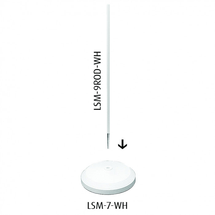 Floor Stand Rod for Superlux Equipoise Lamps White