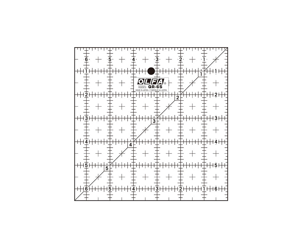 Olfa Quilting Ruler Imperial - 6.5" x 6.5"