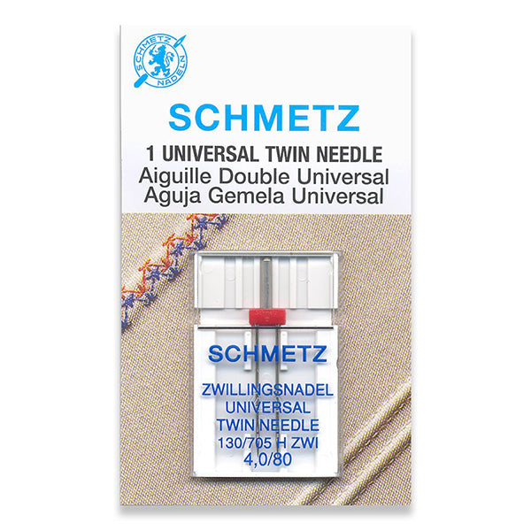 Schmetz Universal Twin Needle Sewing Needles 4.0mm 12/80 4.0mm 12/80