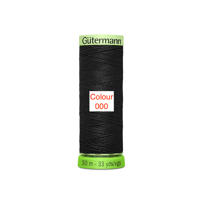 Gutermann Top Stitch Thread 30m Black - 000