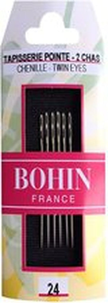 Bohin Chenille Hand Sewing Needles - Double Eyelet 24