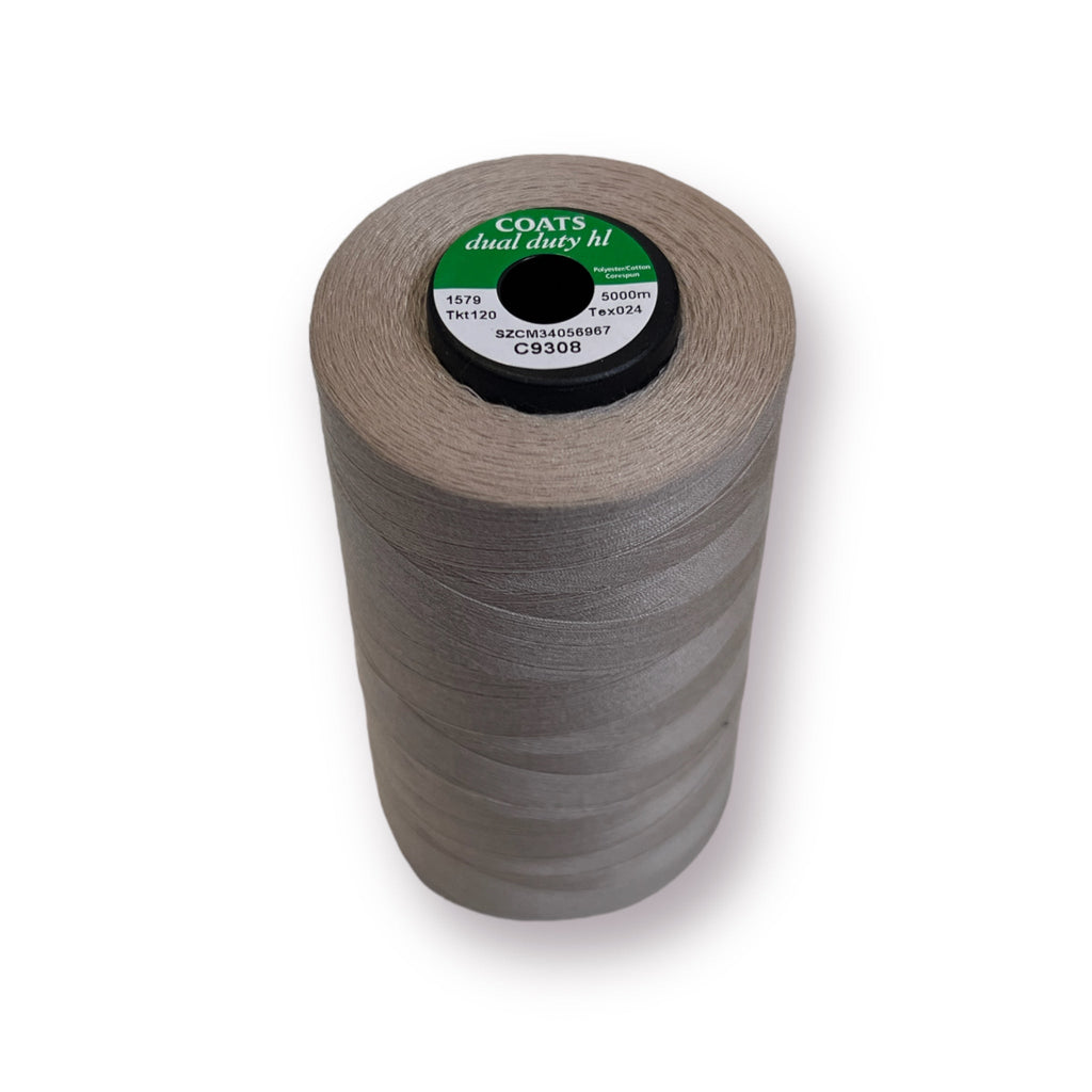 Coats Dual Duty (Poly-Cotton) General Use Thread - 5000m Cones Beige - C9308